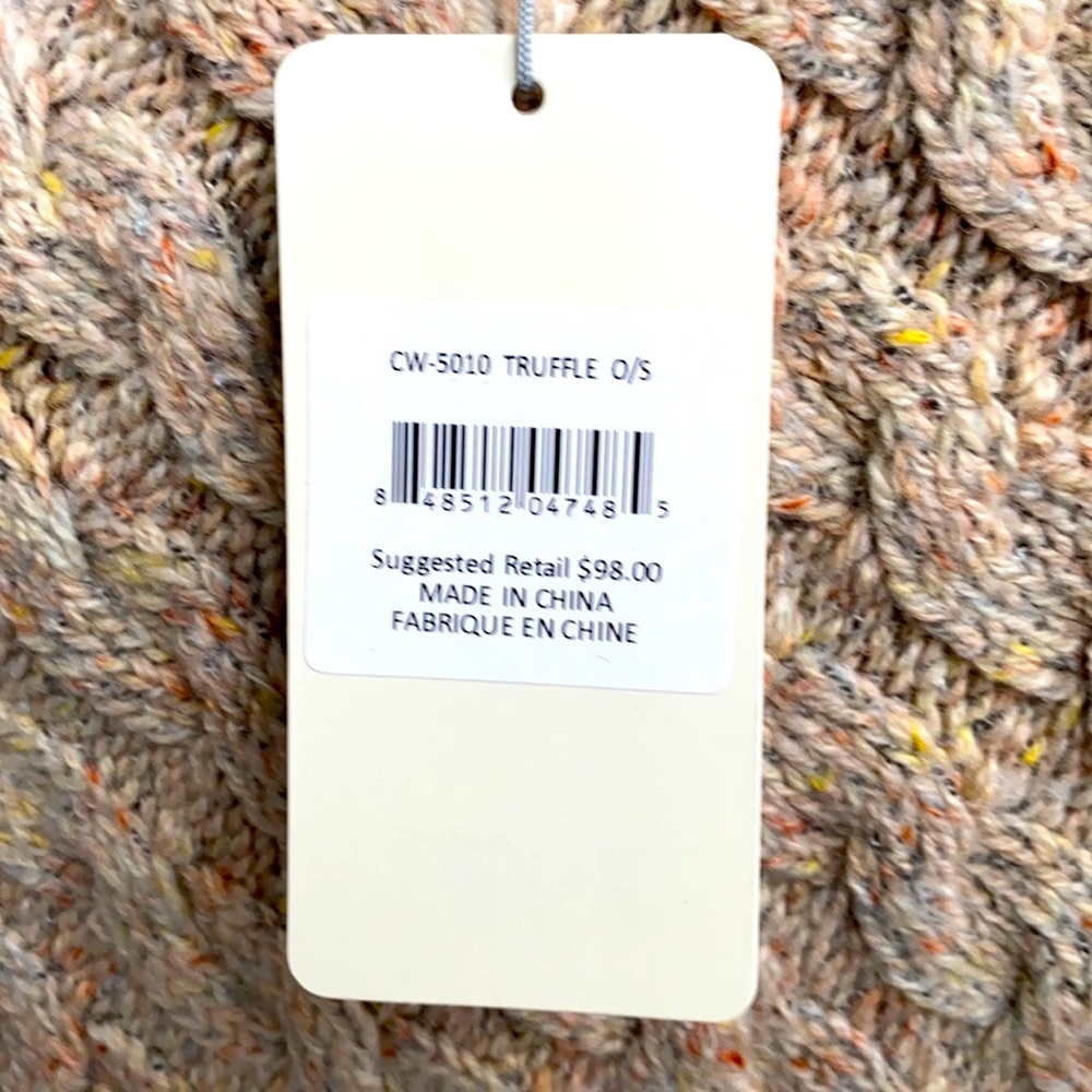 NWT—Lemon Asymmetrical Truffle Poncho - Picture 3 of 5